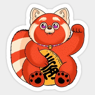 Lucky Red Panda Sticker